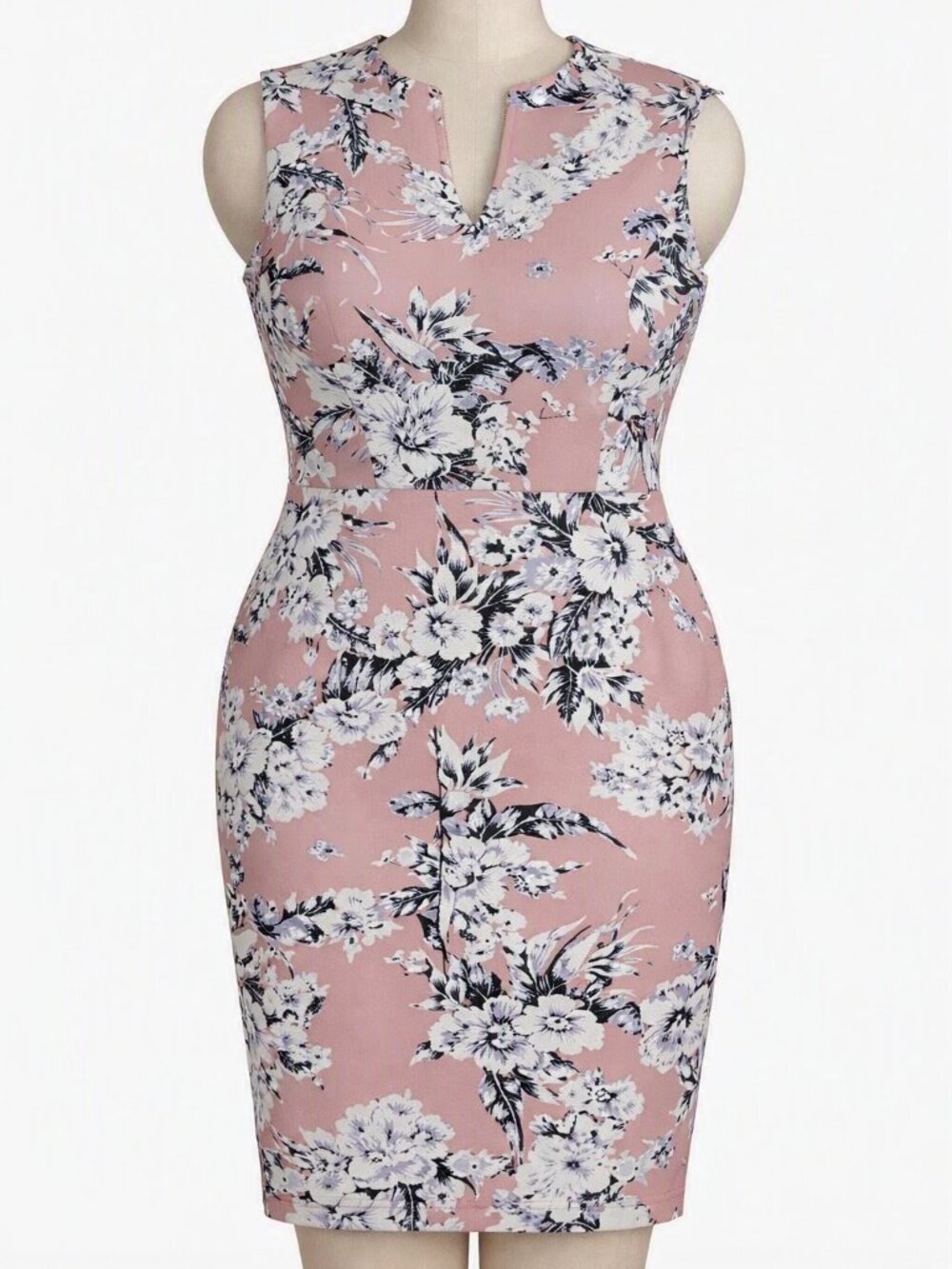 Sleeveless Floral Dress
